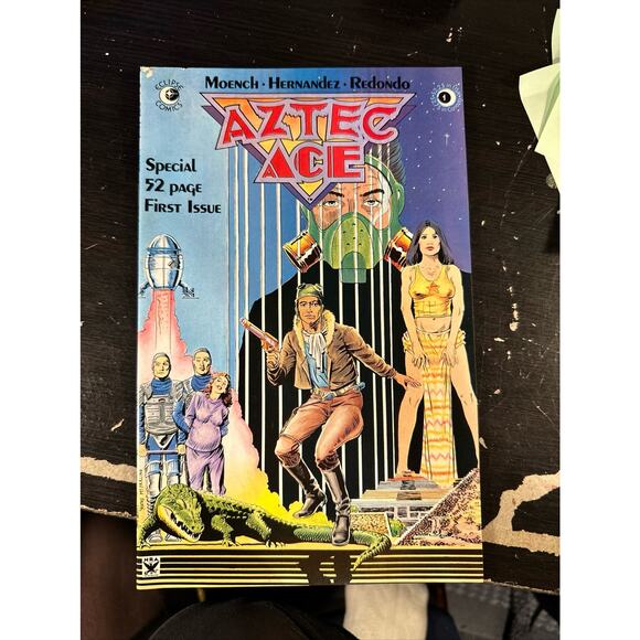 No. 1 & 2 Aztec Ace Eclipse Comics 1984 March April First Issue Comic Book - Picture 2 of 8